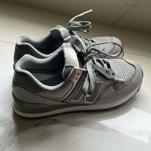 New Balance 574 Mint Pink Shoes